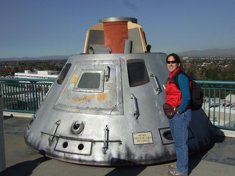 socal054.JPG - Universal Studios.  Prop for the Space Capsule used in the movie Apollo 13.