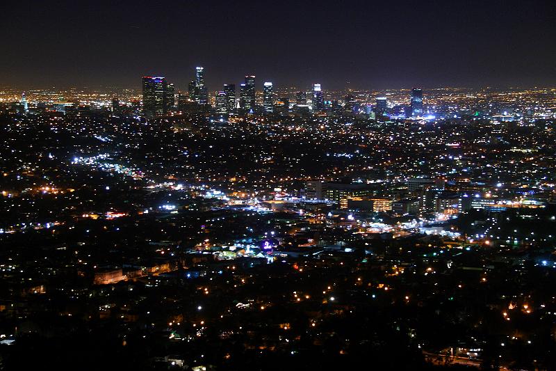 socal098.JPG - View of the LA skyline from the Griffith Observatory.