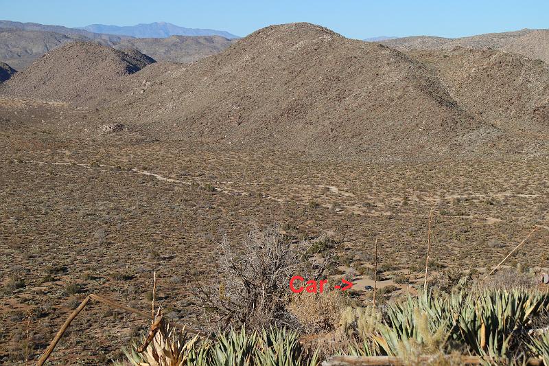 socal231.JPG - Anza-Borrego Desert State Park.  The car looks very small from here.